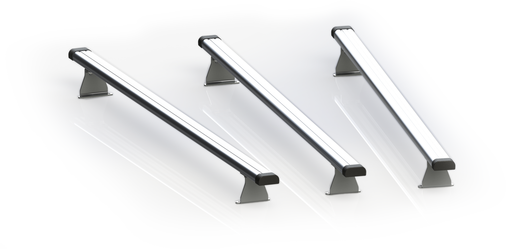 Barres De Toit Universelles En Aluminium - Lot De 2, Charge Max 75 Kg - Pour Voitures Sans Rails (largeur Toit < 1300 Mm)